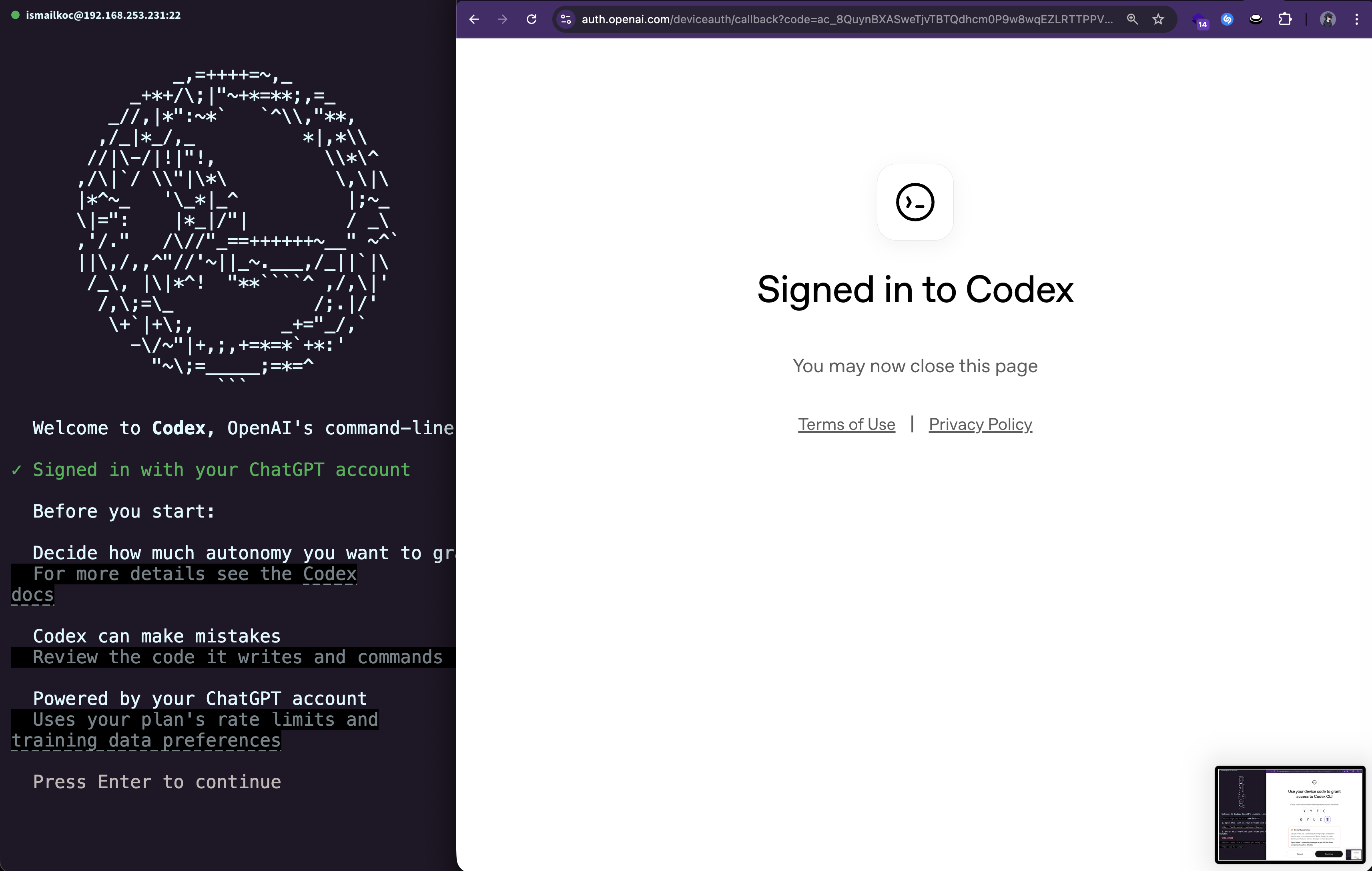 Successful authentication bypass