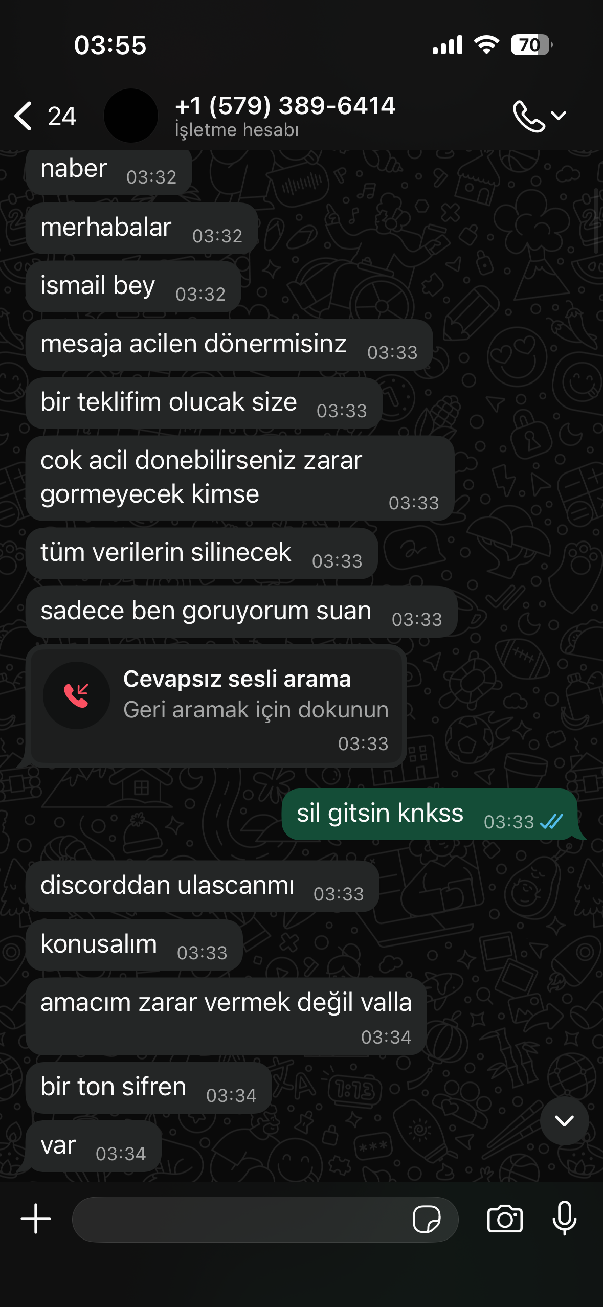 first messages from whatsapp