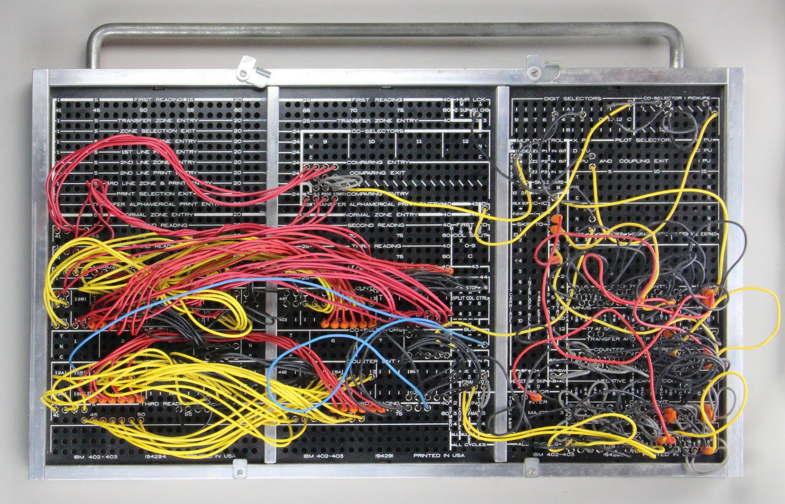 1950's tax preparation: plugboard programming with an IBM 403 Accounting Machine